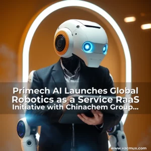 Artistic representation for Primech AI Launches Global Robotics as a Service RaaS Initiative with Chinachem Group Partnership