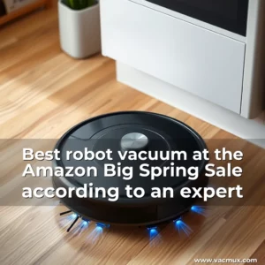 Artistic representation for Best robot vacuum at the Amazon Big Spring Sale according to an expert