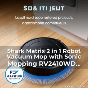 Artistic representation for Shark Matrix 2 in 1 Robot Vacuum Mop with Sonic Mopping RV2410WD Refurbished