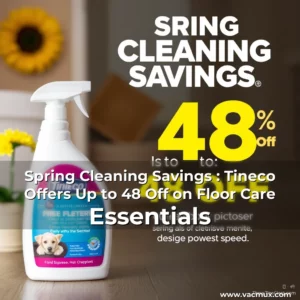 Artistic representation for Spring Cleaning Savings : Tineco Offers Up to 48 Off on Floor Care Essentials