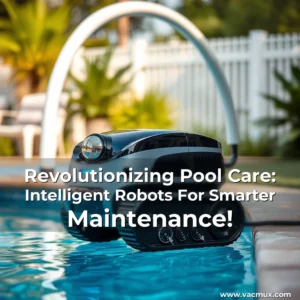 Artistic representation for Revolutionizing Pool Care: Intelligent Robots For Smarter Maintenance!