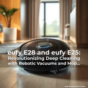 Artistic representation for eufy E28 and eufy E25: Revolutionizing Deep Cleaning with Robotic Vacuums and Mop Systems