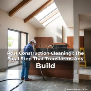 Artistic representation for Post Construction Cleaning : The Final Step That Transforms Any Build