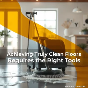 Artistic representation for Achieving Truly Clean Floors Requires the Right Tools