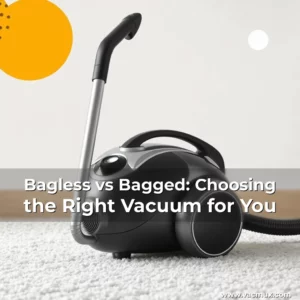 Artistic representation for Bagless vs Bagged: Choosing the Right Vacuum for You