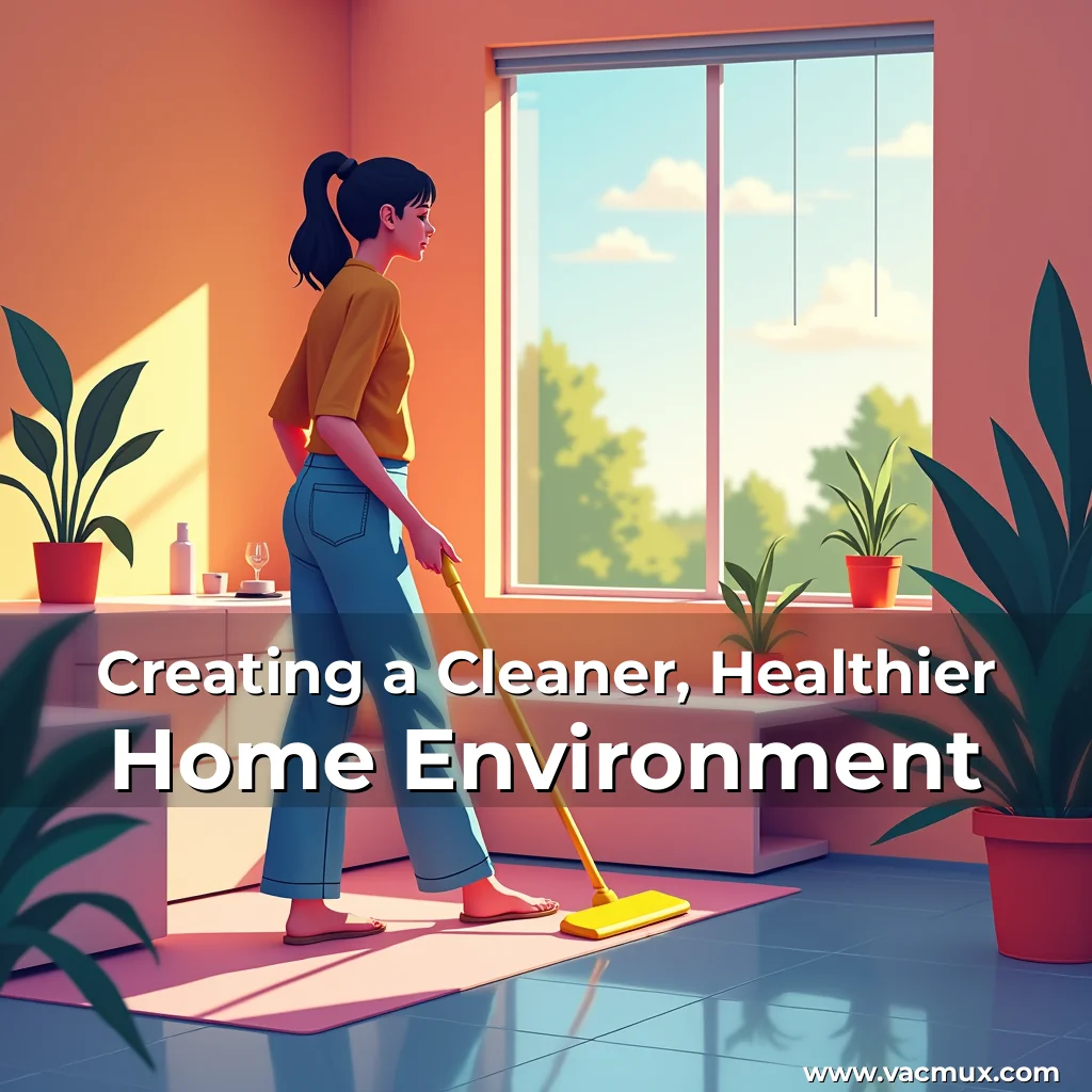Artistic representation for Creating a Cleaner, Healthier Home Environment