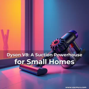 Artistic representation for Dyson V8: A Suction Powerhouse for Small Homes