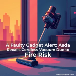 Artistic representation for A Faulty Gadget Alert: Asda Recalls Cordless Vacuum Due to Fire Risk