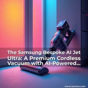 Artistic representation for The Samsung Bespoke AI Jet Ultra: A Premium Cordless Vacuum with AI-Powered Cleaning