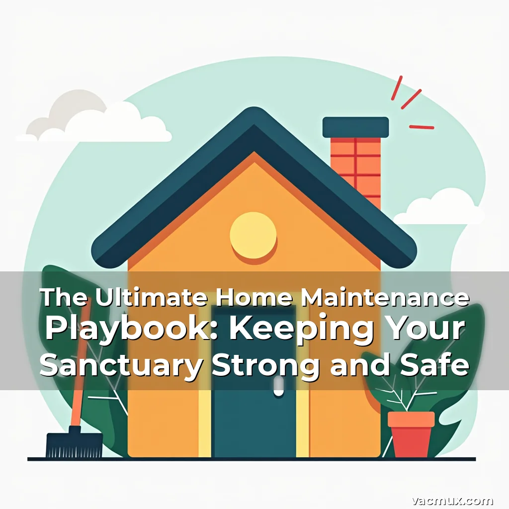 Read more about the article The Ultimate Home Maintenance Playbook: Keeping Your Sanctuary Strong and Safe